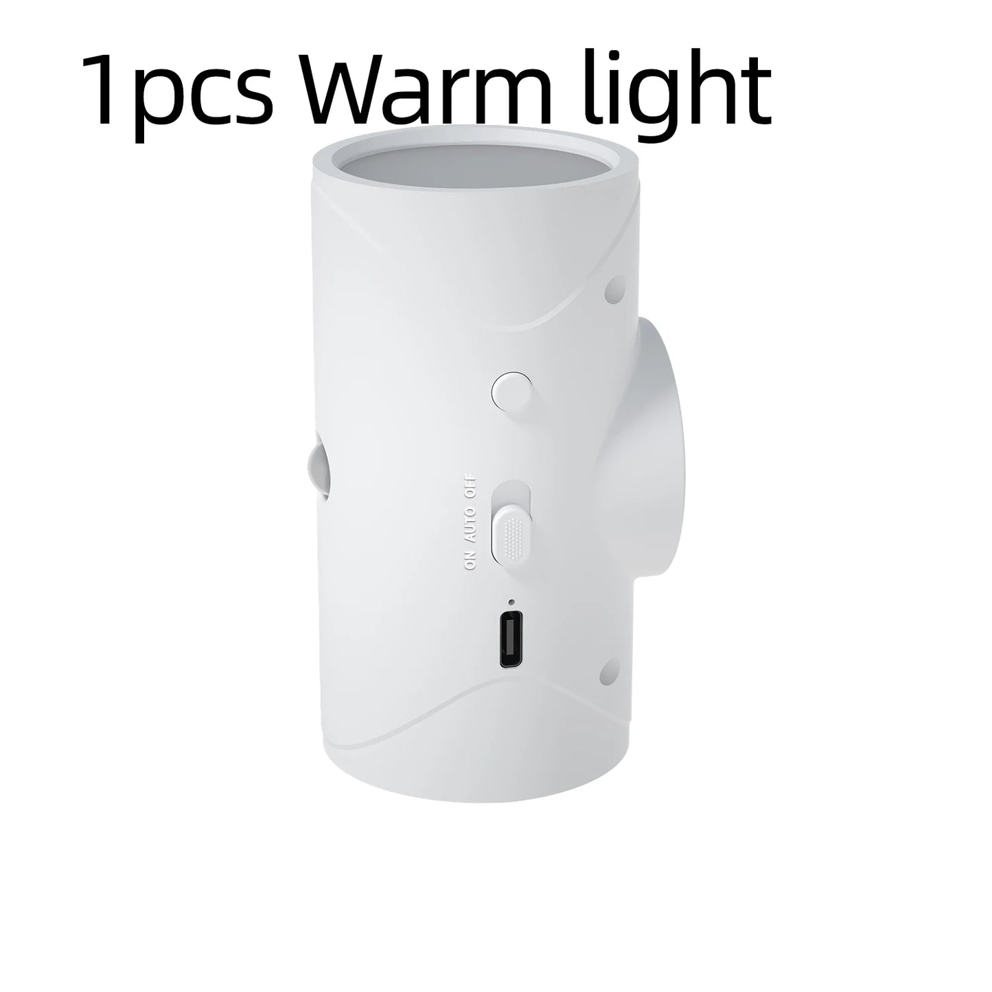 Smart LED Night Light USB Charging Sensor Wall Light Warm Three-Stage Adjustment Suitable for Wardrobe Bedroom Bathroom Stairs